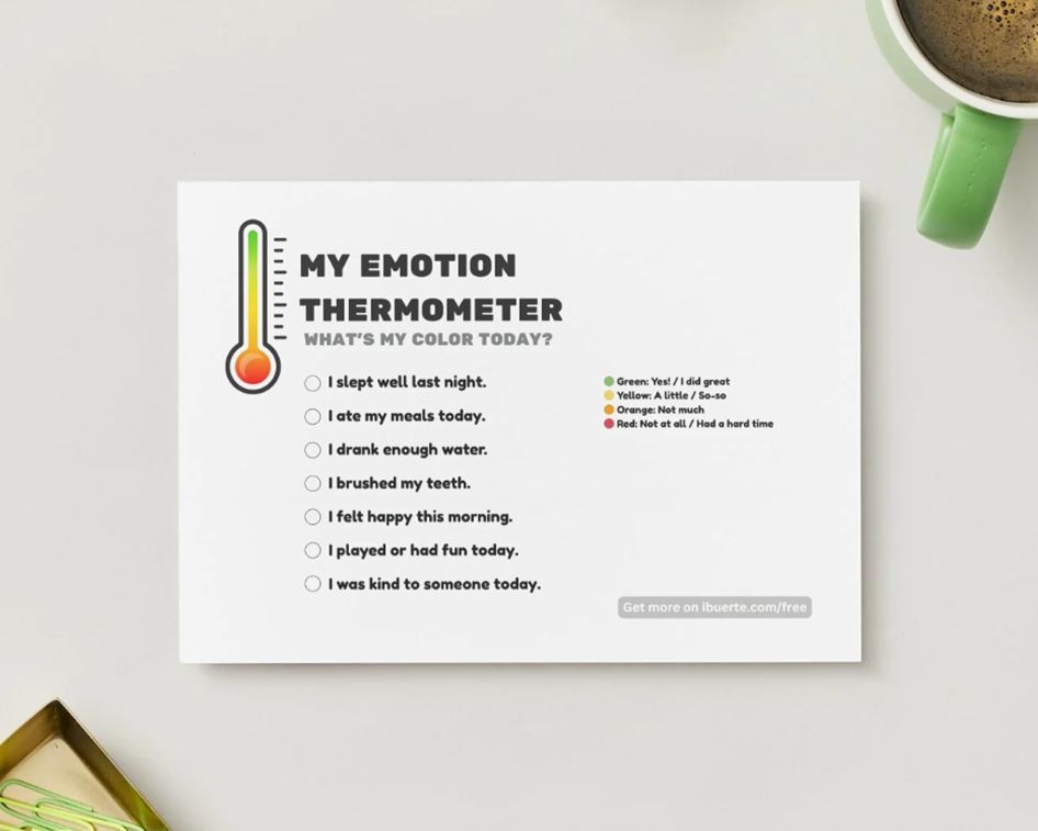 My Emotion Thermometer Worksheet